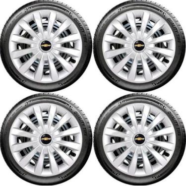 Imagem de Jogo Carlota Aro 13 Esportiva Passat Gm Prisma Corsa Prata - TTs Distr