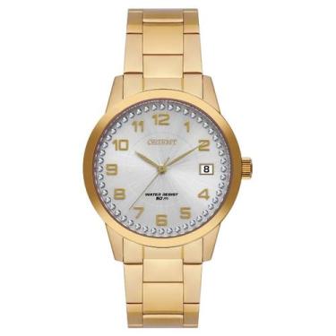 Imagem de Relógio orient feminino dourado cristais fgss1237 s2kx