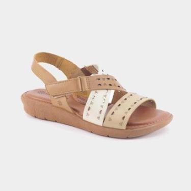 Imagem de Sandalia Feminino New Face 39518 39519 Couro New-Feminino