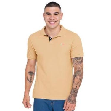 Imagem de Camisa Polo FMF Masculina Básica Piquet no Estilo Bordado França-Masculino
