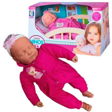 Imagem de Boneca Baby Ninos Infantil Bebê Reborn 50cm Para Meninas e Meninos Art