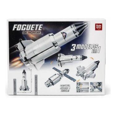Imagem de Foguete Blocos Montar 176 Pçs 3 Em 1 Espacial Nave Satélite 176 Foguet