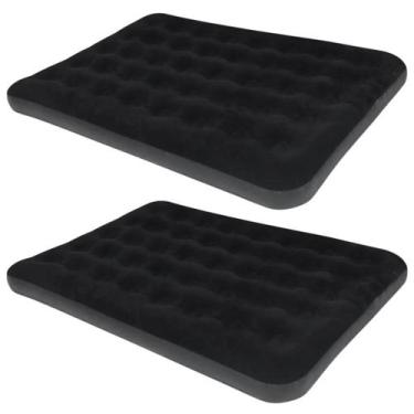 Imagem de Kit com 2 Colchões Infláveis Casal Deluxe Comfort Bel Preto para Campi