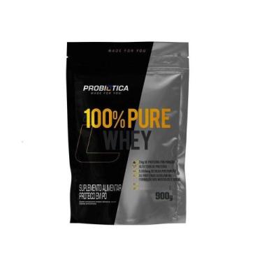 Imagem de 100% Pure Whey Refil 900g Sabor Cookies E Cream - PROBIÓTICA