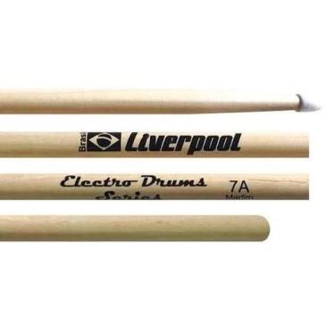 Imagem de Baqueta Liverpool Electro Drums (Padrão 7A) ELD7AN Ponta de Nylon Espe