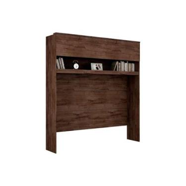 Imagem de Módulo de Quarto Armário Ponte Aéreo Plus Casal 2 Portas 221cm Canela 