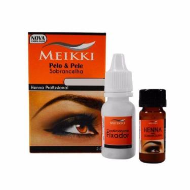 Imagem de Henna Para Sobrancelha Meikki Marrom 2,5G