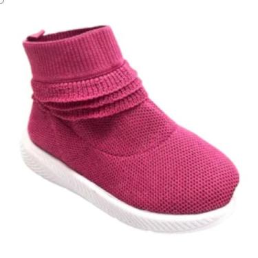 Imagem de Tênis Molekinha Bota Baby, Pink, Prata, 20