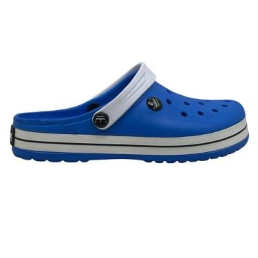 Imagem de Sandalia Babuche Com Faixa King Iate Sport Conforto Classico, 35, Azul