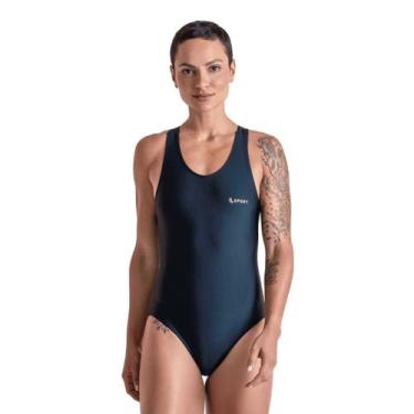 Imagem de Maiô Feminino Lupo 28944-003 Itapuã Luna, Preto, G