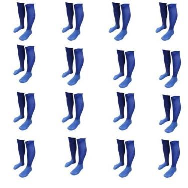 Imagem de Meião De Futebol Delfia Adulto Kit com 12 Pares, Roxo, Único