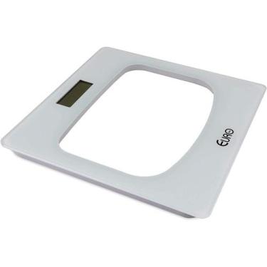Imagem de Balança digital para banheiro branca 180kg com visor lcd - Euro Home -