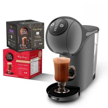 Imagem de Kit Cafeteira Cápsulas Dolce Gusto Genio S Basic Grafite com 20 Bebidas Kopenhagen 220V