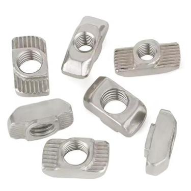 Imagem de Kit 50 porcas martelo m6 serie 30 porca t deslizante perfil - CJFIX