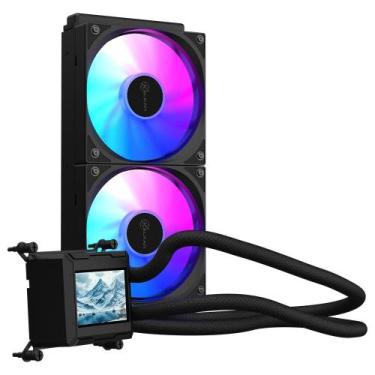 Imagem de Watercooler Kalkan Aura Lcd 240mm Argb Preto Tela Lcd 2.4