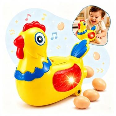 Imagem de Galinha Amarela Põe Ovos Brinquedo Infantil - BP VARIEDADES