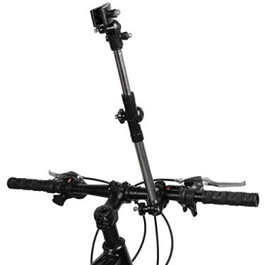 Imagem de Suporte de montagem, suporte dobrável com altura ajustável, ferramentas práticas de aço inoxidável para carrinho de bicicleta, cadeira de rodas para bicicleta elétrica
