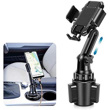 Imagem de GQYYS Suporte universal para copo de carro, suporte de celular para carro, suporte universal de telefone para copos, suporte para celular, suporte de celular com extensão e ajustável, compatível com todos os smartphones