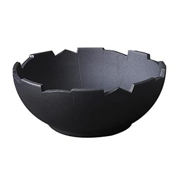 Imagem de jinyi2016SHOP Pias de vaso de banheiro em forma criativa acima do balcão de porcelana preta pia de banheiro arte lavatório pia banheiro (cor: A)