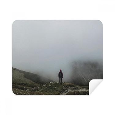 Imagem de Pano de limpeza para viagem Fog Clouds Mountain Nature 2 peças de tecido de camurça
