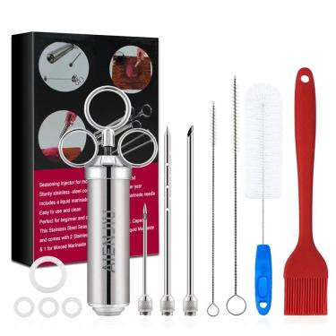 Imagem de Seringa Injetor Tempero Profissional Aço Inox 60 Ml Oferta