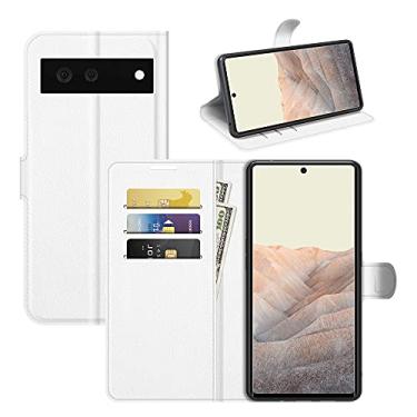 Imagem de YUNCHAO Caixa de telefone Para o Google Pixel 6 Litchi Texture Horizontal Flip Protective Case com titular e slots de cartão e carteira capa para celular