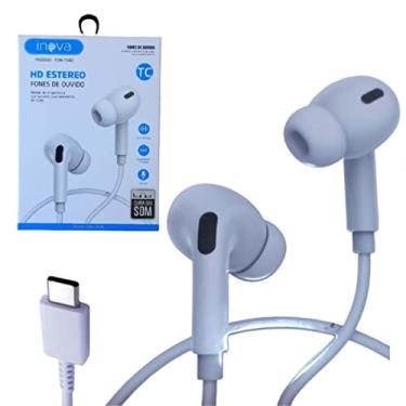 Imagem de Fone de Ouvido in-ear HD Estéreo Ergonômico Microfone Tipo C