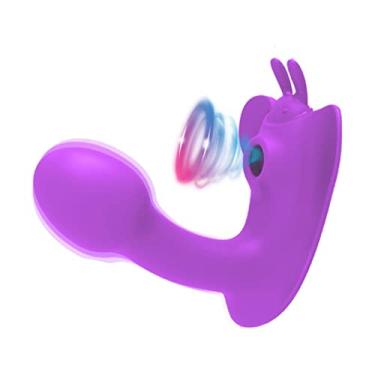 Imagem de Vibrador Estimulador Sexual Clitóris & Ponto G Feminino 20 Frequências Com Controle Remoto Zatla (Roxo)