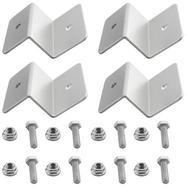 Imagem de Kit de montagem de suporte Z painel solar DGZZI para RV, telhado, barco, offGrid 4 conjuntos