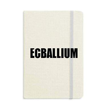 Imagem de Caderno Ecballium com nome vegetal capa dura diário clássico presente A5
