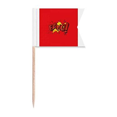 Imagem de Bang Exclamation Spark Art Deco Presente Fashion Palito Bandeiras Marcação para Bolo Festa Prato de Queijo