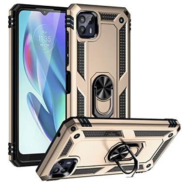 Imagem de Caso de capa de telefone de proteção Para Motorola Moto. G50 5G. Caso Celular com caixa de suporte magnético, proteção à prova de choque pesada para Motorola Moto G50 5G (Color : Gold)