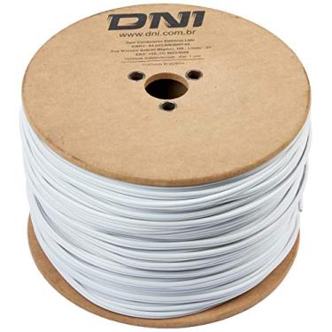 Imagem de DNI CCX HD60AB Cabo Coaxial HD 60 com Alimentacao, Branco, 2 x 0.50 mm² x 300 m