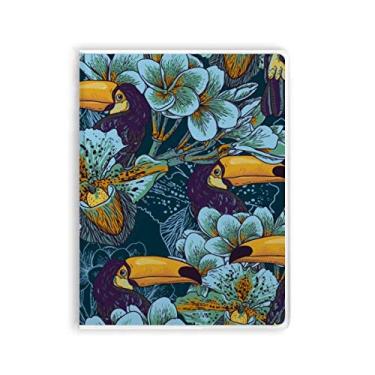 Imagem de Diário de capa macia com estampa contínua e estampa de animal orquídea