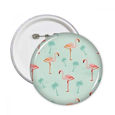 Imagem de Estampa de flamingo rosa animal pinos redondos distintivo decoração roupas 5 peças presente