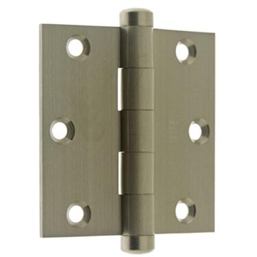 Imagem de IDHBA 83030-015 Dobradiças de porta de encaixe completo de 7,62 cm x 7,62 cm (par), 7,62 cm x 7,62 cm, níquel acetinado