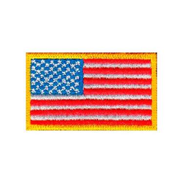 Imagem de Patch Bordado - Bandeira Estados Unidos Pequena BD50084-19P Fecho de Contato