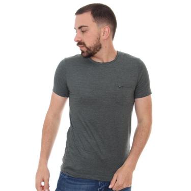Imagem de Camiseta Sergio K Masculina Back To Basics Pocket Verde Escuro-Masculino