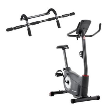 Imagem de Combo Fitness - Bike Ergométrica Vertical Schwinn e Barra de Exercícios com Fixação Suporta até 150Kg Wellness - ES2430K ES2430K
