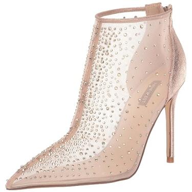 Imagem de NINE WEST Ankle Boots e Botas Femininas, Malha nude, 8.5