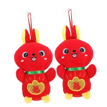 Imagem de Didiseaon 2 Unidades boneca coelhinha estátua de coelho feng shui brinquedo de mascote de coelho recheado brinquedo de pelúcia brinquedos coelho mascote boneca brinquedo de boneca animal