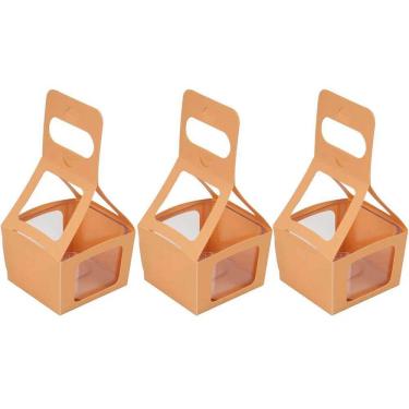 Imagem de Kit 3 Cestinhos para Lembrancinhas Cestinhas de Plástico Caixinhas Presente Dello Papaya