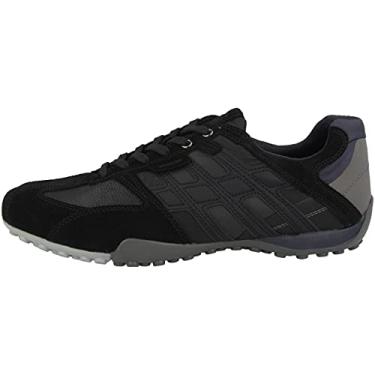 Imagem de Geox Tênis masculino de cano baixo, Preto, preto, Dk Avio C9369, 6 M UK