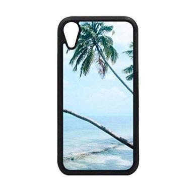 Imagem de Capa com imagem de árvore verde da praia para iPhone XR para proteção de telefone da Apple