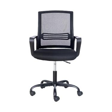 Imagem de Cadeira Escritório Bhutan Diretor Tela Mesh Preta Giratória