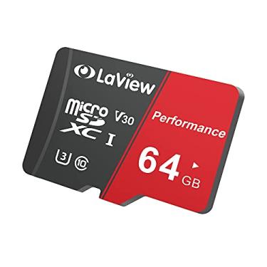 Imagem de LaView Cartão micro SD de 64 GB, cartão de memória micro SDXC UHS-I - 95 MB/s, 633X, U3, C10, vídeo Full HD V30, A1, FAT32, cartão TF Flash de alta velocidade P500 para computador com