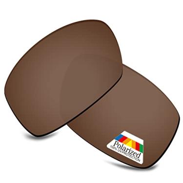 Imagem de Bwake Lentes de reposição para óculos de sol Oakley Scalpel/Scalpel/Scalpel Asian Fit OO9134 - marrom canela polarizado