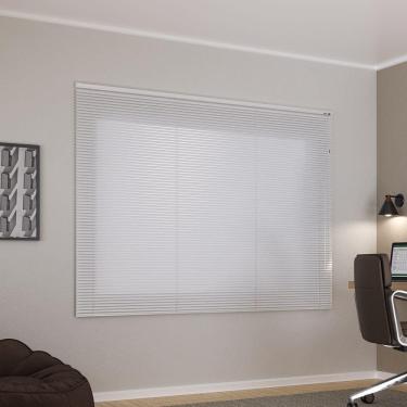 Imagem de Persiana Horizontal 25Mm Alumínio Crisdan Largura 1,00 X 1,40 Altura Branco
