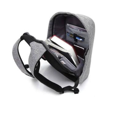 Imagem de Mochila para notebook, bolsa anti-roubo, poliéster repelente de água