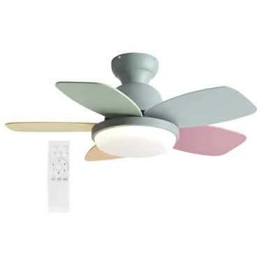 Imagem de Ventiladores De Teto Com Luzes, Ventilador De Teto Moderno Com Controle Remoto, Ventilador De Teto Com Motor Reversível, Silencioso (Color : Style 3, Size : 42in)